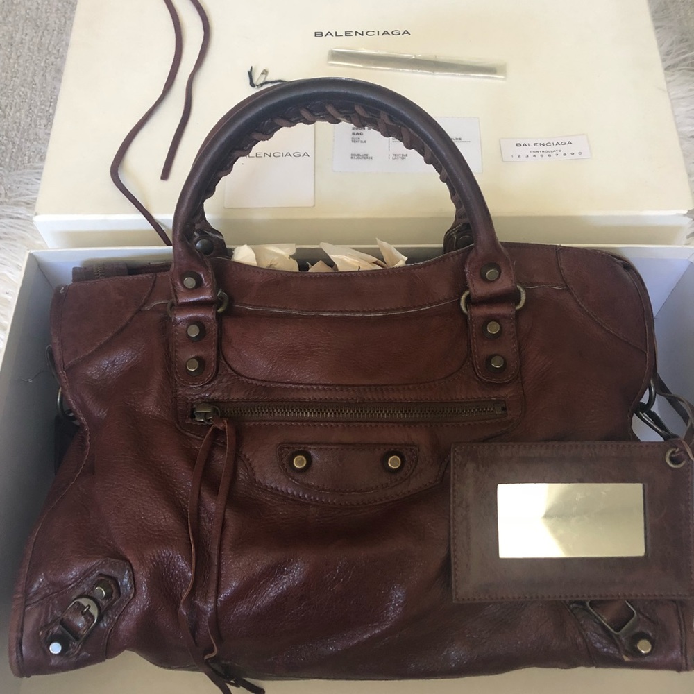 Authentic Balenciaga LeDix Motorcycle Bag